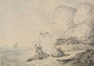 Shipwrecked Sailors by Thomas Rowlandson